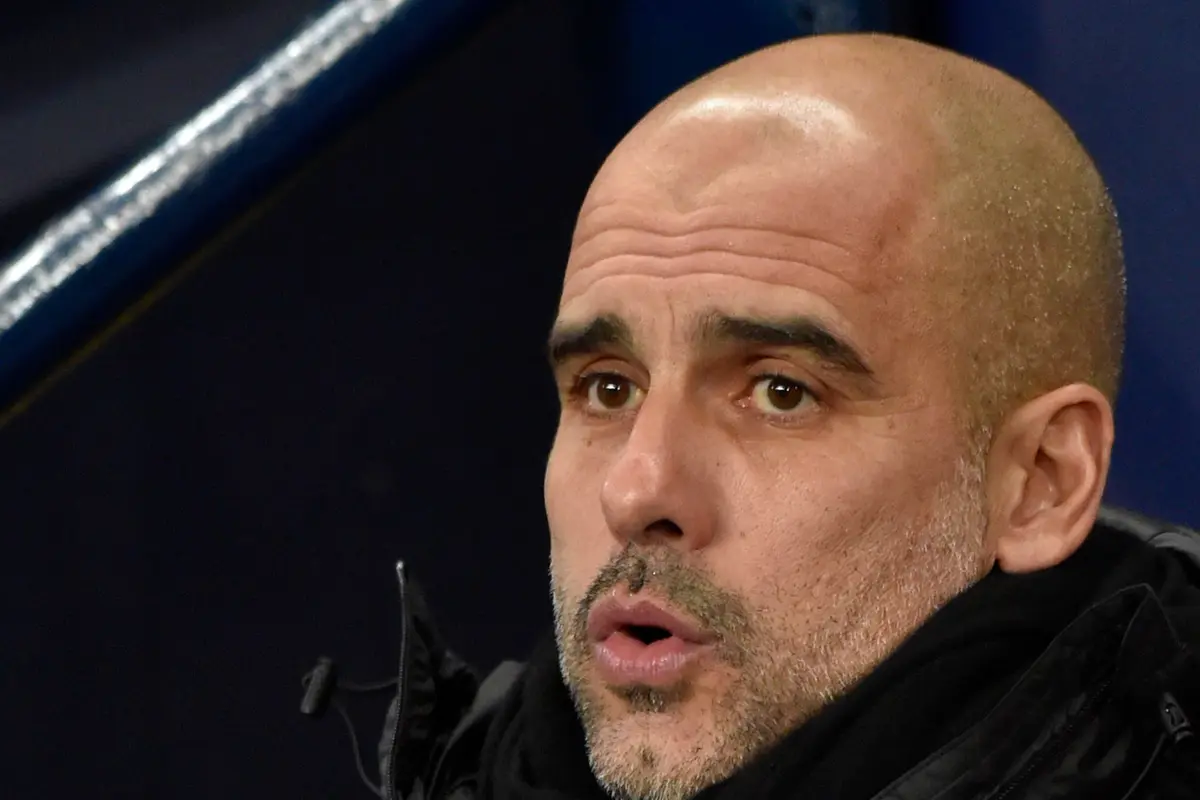 Ekspresi Pep Guardiola Saat Manchester City Dikalahkan MU