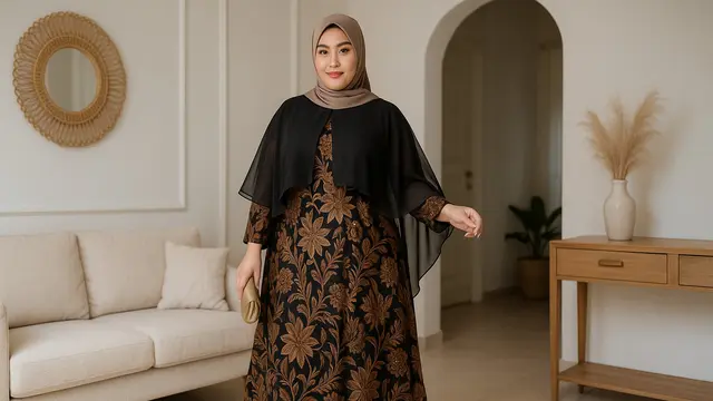 7 Model Gamis Batik Jumbo Terbaru, Nyaman dan Elegan untuk Tampil Pede di Segala Acara
