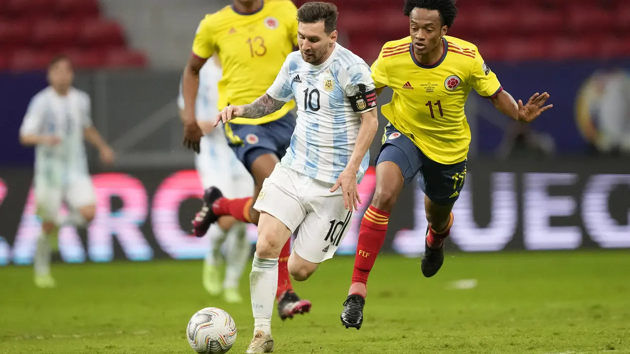 Foto Copa America: Argentina tantang Brasil di Final Copa America 2021 setelah Kalahkan Kolombia Lewat Babak Adu Pinalti