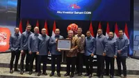 Perdagangan Perdana di BEI, Saham Indokripto Koin Semesta (COIN) Melonjak 35%