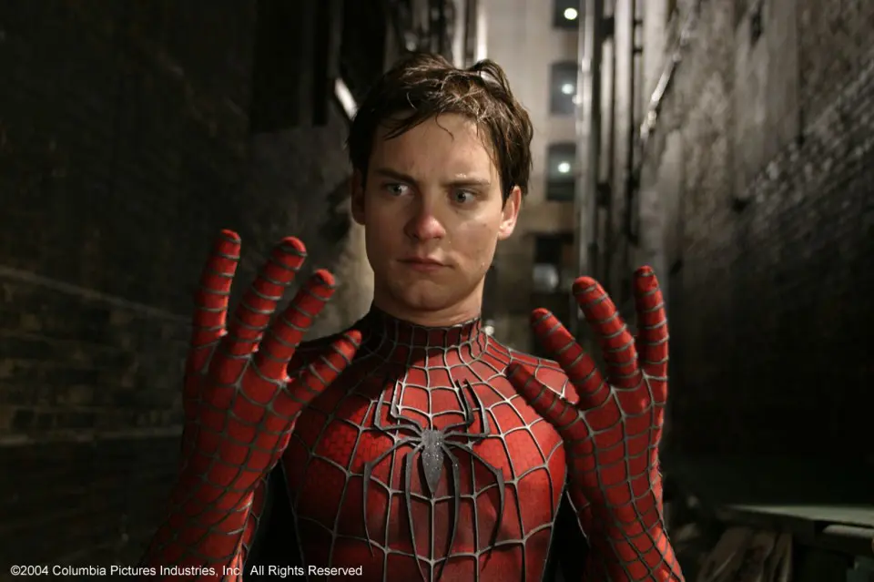 Tobey Maguire sebagai Spider-Man. (Columbia / popoptiq.com)