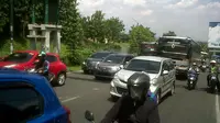 Kepadatan lalu lintas di Kota Bogor (Bima Firmansyah/Liputan6.com)