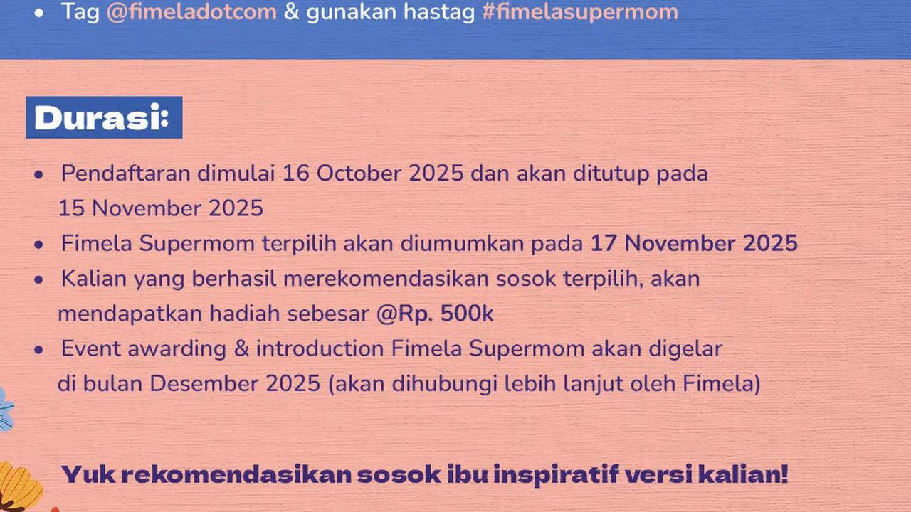 Cara Merekomendasikan Fimela SuperMom