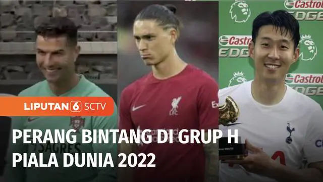 Grup H Piala Dunia 2022 Qatar, akan menjadi ajang perang bintang. Bintang Portugal Cristiano Ronaldo akan bertarung menghadapi kapten Korsel Son Heung Min, penyerang Uruguay yang bermain untuk Liverpool, Darwin Nunez, hingga andalan Ghana Mohammed Ku...