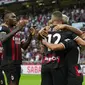 Ante Rebic mencetak gol ke gawang Udinese untuk membantu AC Milan menang 4-2 pada laga perdana Liga Italia 2022/2023 di Stadion San Siro, Minggu (14/8/2022) dini hari WIB. (AP Photo/Antonio Calanni)