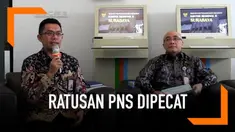 Badan Kepegawaian Negara rilis data pemecatan ratusan PNS karena terlibat kasus tindak pidana korupsi.