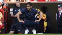 Skuad asuhan Ruben Amorim harus menerima kekalahan 0-1 dalam laga perdana mereka di Liga Inggris musim 2025/2026. (AP Photo/Dave Thompson)