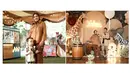 Saat ulang tahun Xabiru yang ke-2 tahun, Rachel Vennya dan Okin usung tema safari atau kebun binatang. Rachel tampil stylish pakai jumpsuit warna cokelat yang senada dengan tema warna dekorasi ultah Xabiru. Sementara Xabiru tampil gemas dengan baju tanpa lengan dengan corak macan tutul. (Liputan6.com/IG/@rachelvennya)