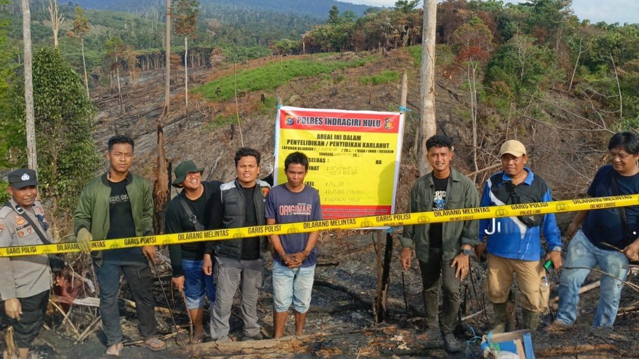 Usai Bakar Lahan untuk Kebun Sawit, Rikardo Ditangkap Polisi