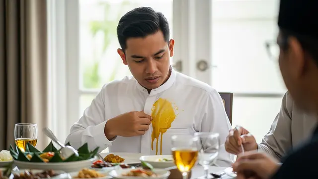 10 Cara Menghilangkan Noda Minyak Opor di Baju Lebaran, Efektif Pakai Bahan Dapur