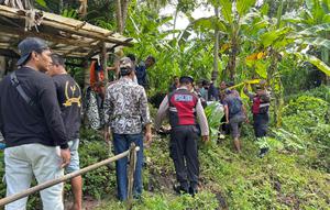 Lokasi penemuan jenazah pemuda di Badung