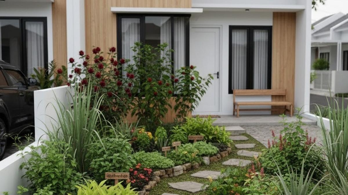 7 Inspirasi Desain Halaman Depan Rumah dengan Tanaman TOGA, Jadi Apotek Hidup untuk Keluarga