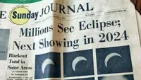Viral, Koran Tahun 1970 Ini Telah Prediksikan Gerhana Matahari Pada April 2024 (sumber: X/rainmaker1973)