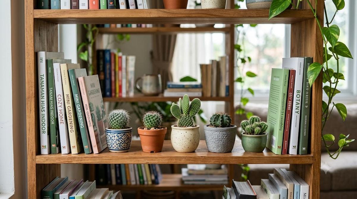 Jenis Tanaman Hias yang Cocok untuk Rak Buku Indoor
