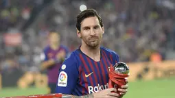 1. Lionel Messi (Barcelona) - 25 gol dan 11 assist (AFP/Lluis Gene)