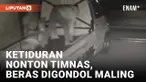 Penjaga Toko Ketiduran Nonton Timnas, Puluhan Karung Beras Digondol Maling
