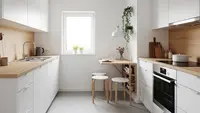 7 Desain Dapur Minimalis 3x2 Tetap Lega dengan Meja Makan Mini, Hemat Ruang