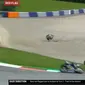 Crash di MotoGP Austria 2020. (Twitter)