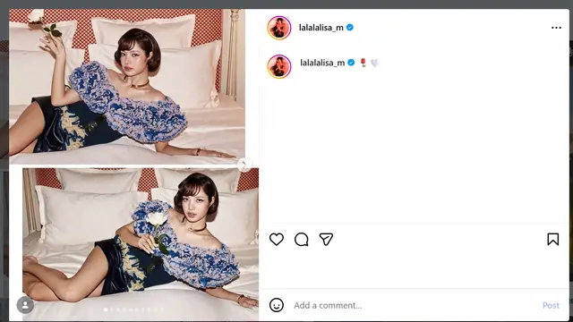 Lisa BLACKPINK potret untuk LV (instagram.com/lalalalisa_m)