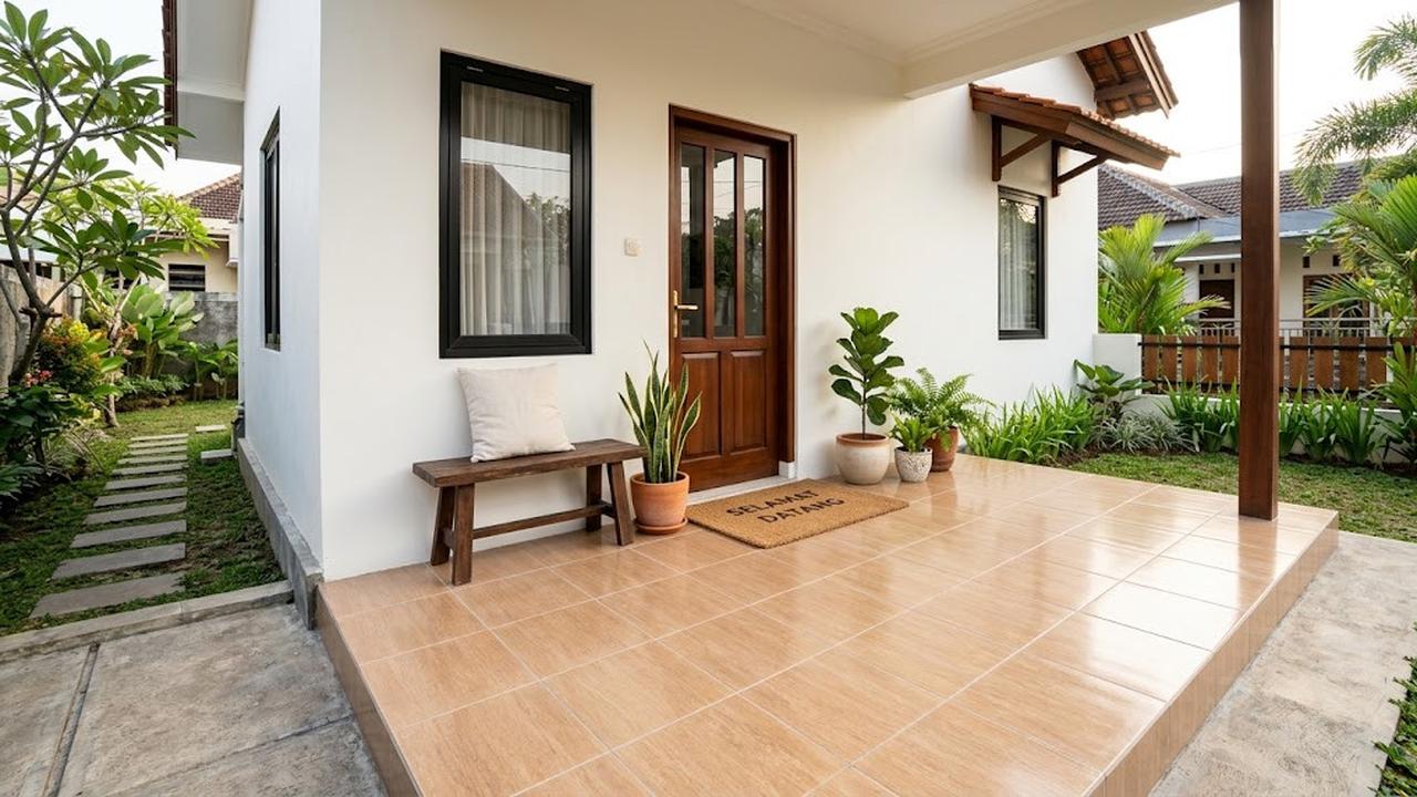 Warna Ubin yang Bikin Teras Terlihat Luas