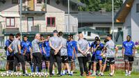 Timnas Uni Emirat Arab (UEA) saat pemusatan latihan di Austria. (Bola.com/Dok. UAE FA)