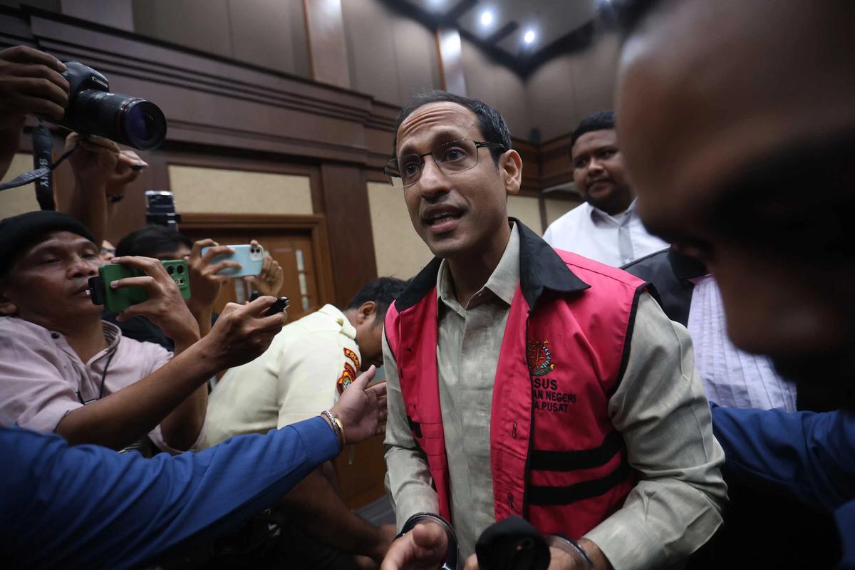 FOTO: Sidang Korupsi Chromebook, Jaksa Tolak Eksepsi Nadiem