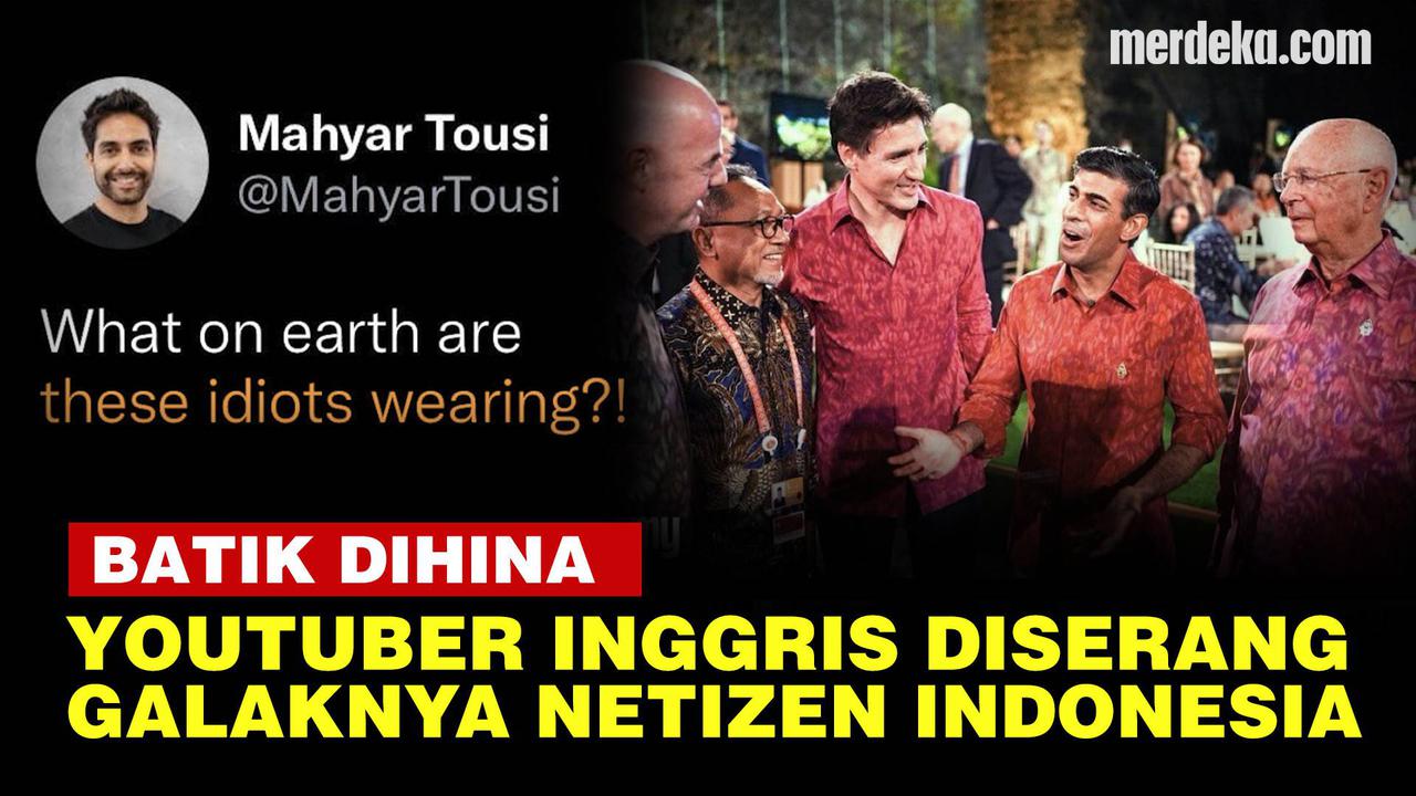 VIDEO: Batik Indonesia Dipakai Pemimpin Dunia G20 Bali Dihina Youtuber Inggris