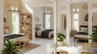 9 Desain Rumah Kecil 1 Lantai 3 Kamar dengan Ventilasi Lebar, Hunian Fungsional dan Sehat