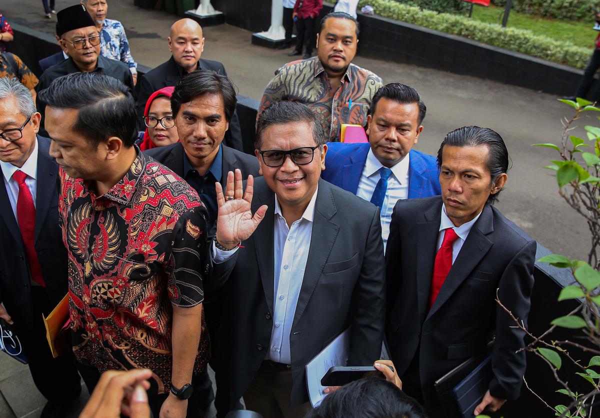 Hasto Kristiyanto diperiksa KPK