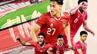 Timnas Indonesia - Ramadhan Sananta, Rafael Struick, Hokky Caraka, Marselino Ferdinan, Arkhan Fikri (Bola.com/Salsa Dwi Novita)