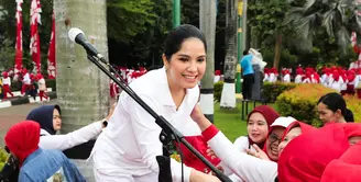 Sebagai ketua Yayasan Jantung Indonesia, Annisa Pohan gencar dorong gaya hidup sehat. Salah satunya dengan ikut yang diselenggarakan komunitas di Jakarta Timus [@annisayudhoyono]