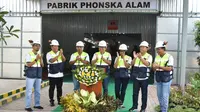 Petrokimia Gresik meresmikan pabrik NPK Phonska Alam berkapasitas 10.000 ton/tahun, di Gresik, Jawa Timur, Minggu (17/7).