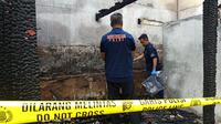 Rumah di Kota Metro, Lampung ludes dilalap si jago merah, penghuni tewas terpanggang. (Dok. Istimewa).