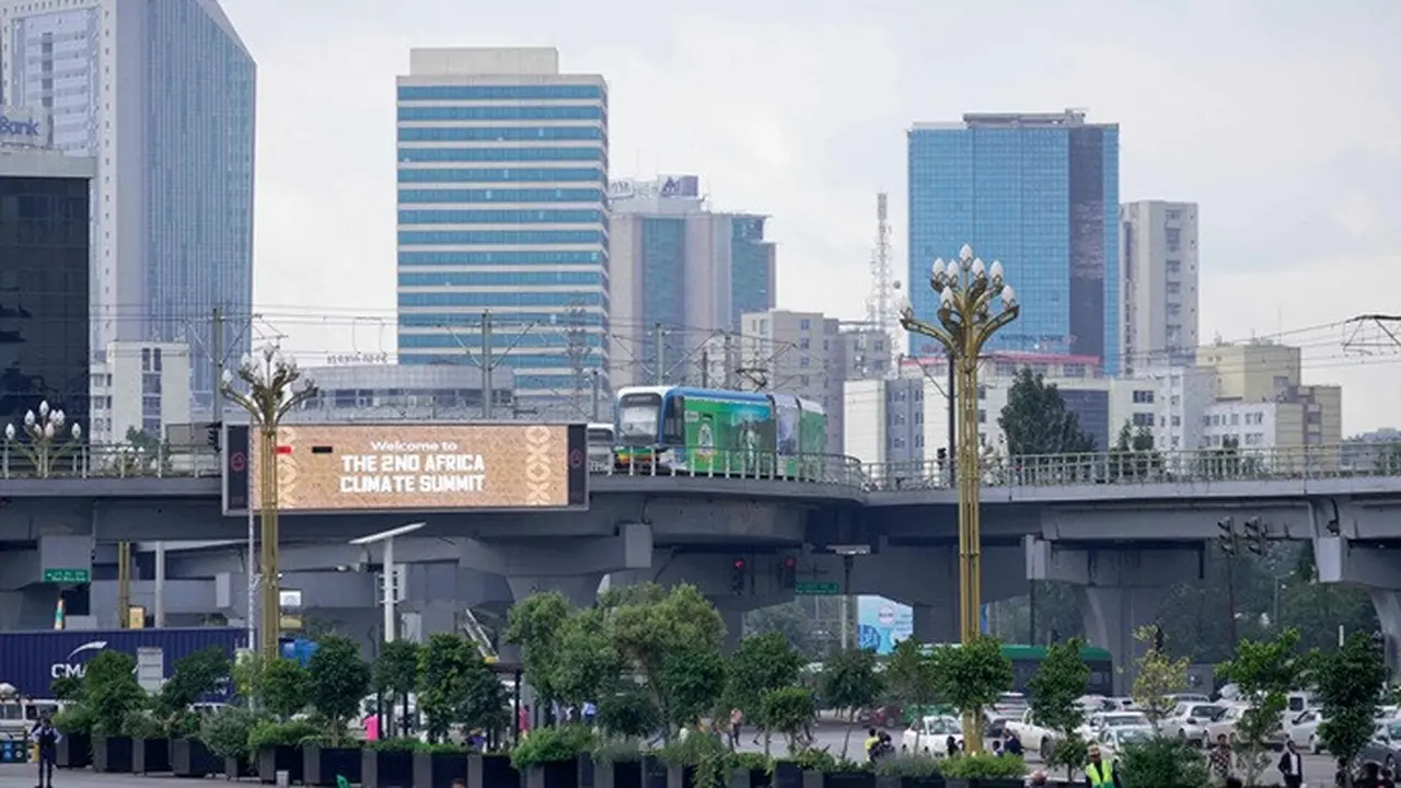 Pemandangan di ibu kota Addis Ababa pada 9 September 2025.