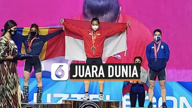 VIDEO: Lifter Windy Cantika, Juara Dunia Angkat Besi Junior 2021