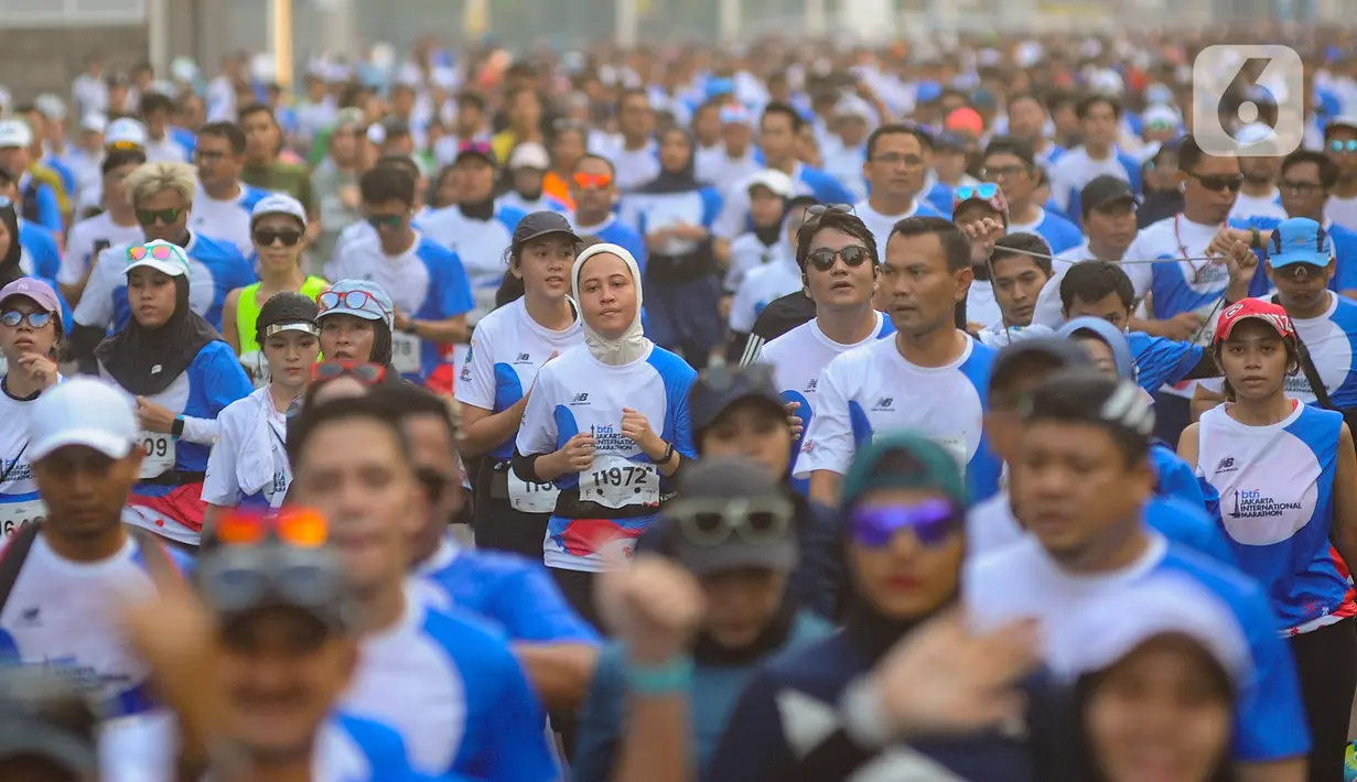 Jakarta International Marathon (JAKIM) 2024 digelar dalam rangka memperingati Hari Ulang Tahun (HUT) ke-497 kota Jakarta. (merdeka.com/Arie Basuki)