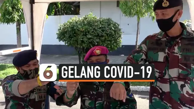 VIDEO: Cegah Corona, Lantamal Makassar Membuat Gelang Covid-19