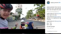Kocak, Ganjar Pranowo Tegur Pengendara Sayang Jeruk Dibanding Kepala (foto: Instagram @ganjar_pranowo)