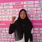 Atlet lawn bowls Indonesia, Dian Kristianingsih, mendulang perak di Asian Para Games 2018 (Bola.com/Muhammad Ivan Rida)