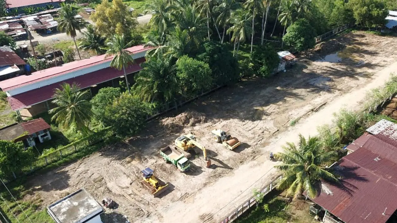 Sebanyak 4 pos lintas batas negara (PLBN) di Kalimantan Utara (Kaltara) yang ditargetkan selesai Desember 2022. (Dok Kementerian PUPR)