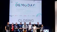 Ke-7 startup melakukan presentasi produk di GnB Accelerator Demo Day pada Kamis (30/3/2017). (Doc: GnB Accelerator)