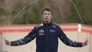 Pebalap Red Bull, Daniil Kvyat mencatat waktu 1m24,293s pada sesi terakhir tes pramusim di Sirkuit Catalunya, Montmelo, Barcelona, Spain, Kamis, (25/2/2016). (REUTERS/Sergio Perez)