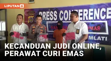 Perawat Lansia Curi Emas Majikannya Demi Judi Online