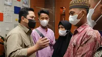 Menteri Badan Usaha Milik Negara (BUMN) RI Erick Thohir saat menyapa masyarakat di Lampung Timur, Minggu (30/1/2022)