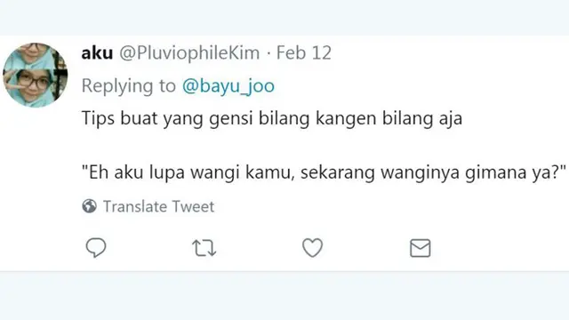 Deretan Twit Kocak Gengsi Bilang Kangen