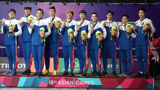 Yang Po-han dalam Tim Putra Bulutangkis Asian Games 2018
