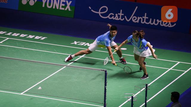 Foto: Mohammad Ahsan / Hendra Setiawan dan Gregoria Mariska Tunjung Tumbang di Babak Pertama Indonesia Open 2022