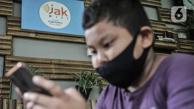 FOTO: Target Internet Gratis JakWiFi Selama Pandemi