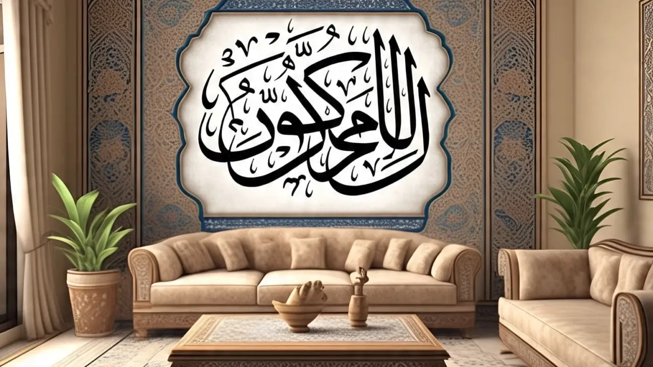 desain ruang tamu islami khas Timur Tengah (Foto: AI)