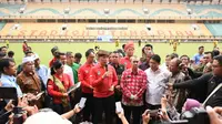 Ketua Umum PSSI Mochamad Iriawan mengunjungi Stadion Utama Riau, Kamis (13/2/2020). (PSSI)